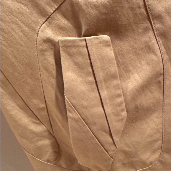 System Double-Breasted Tan Trench Coat - Picture 5 of 10
